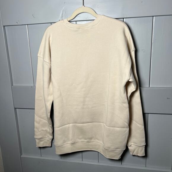 Oat Collective Beach Life Cream Graphic Sweatshirt L NEW - Picture 5 of 5